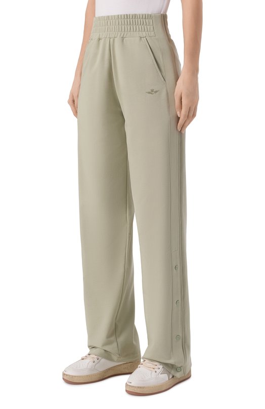 Хлопковые брюки Aeronautica Militare PF1013DF00671 Зелёный  PF1013DF00671 Фото 3