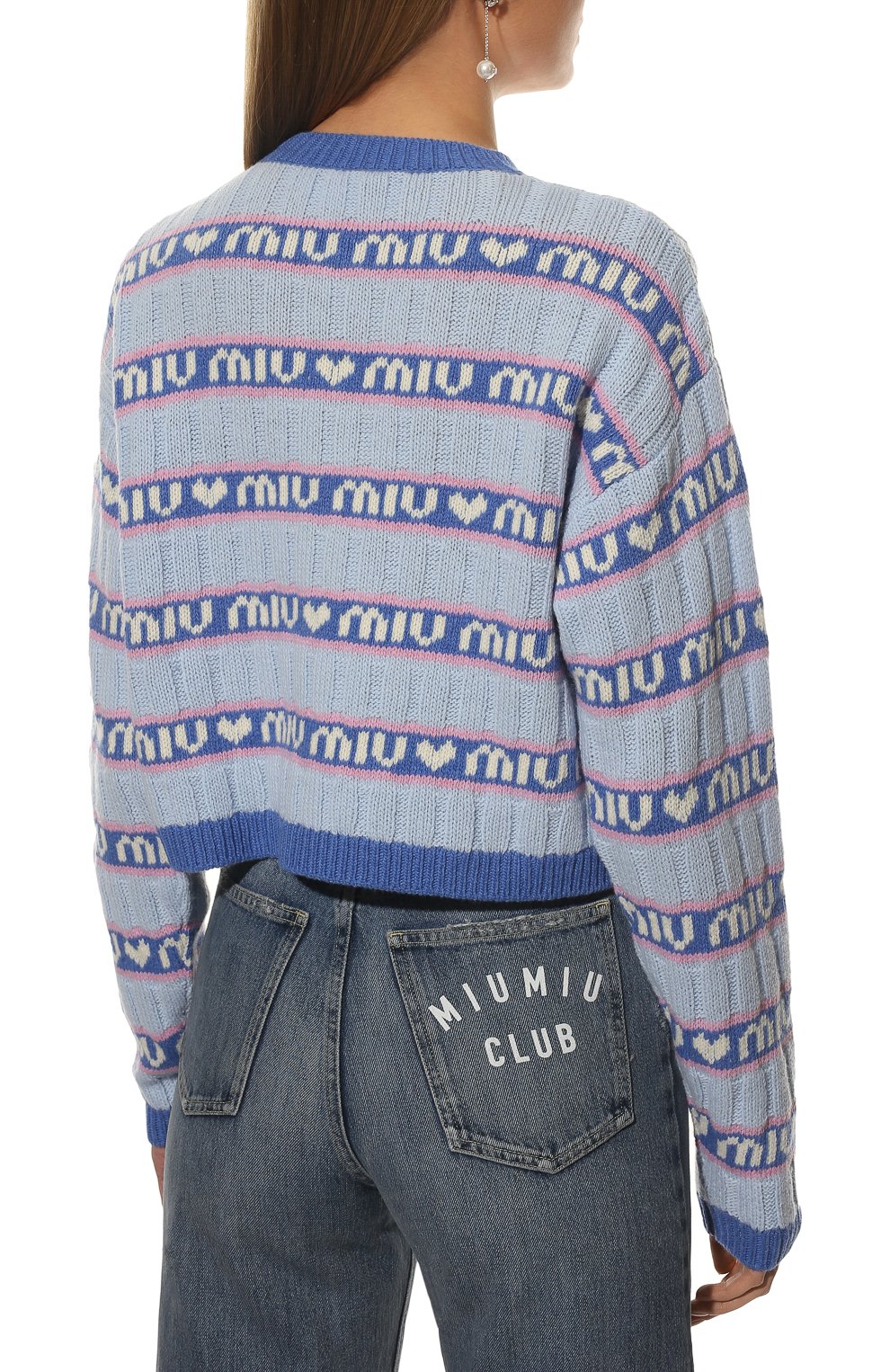 Шерстяной свитер MIU MIU, арт. MML427-1RR1-F0013, фото 4