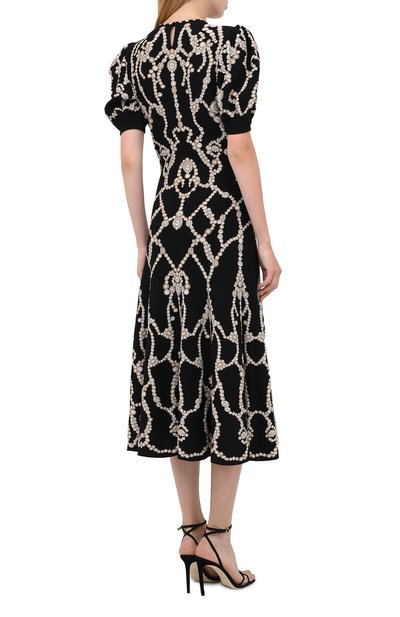 Платье из вискозы и шелка ALEXANDER MCQUEEN, арт. 633660/Q1AP2, фото 4