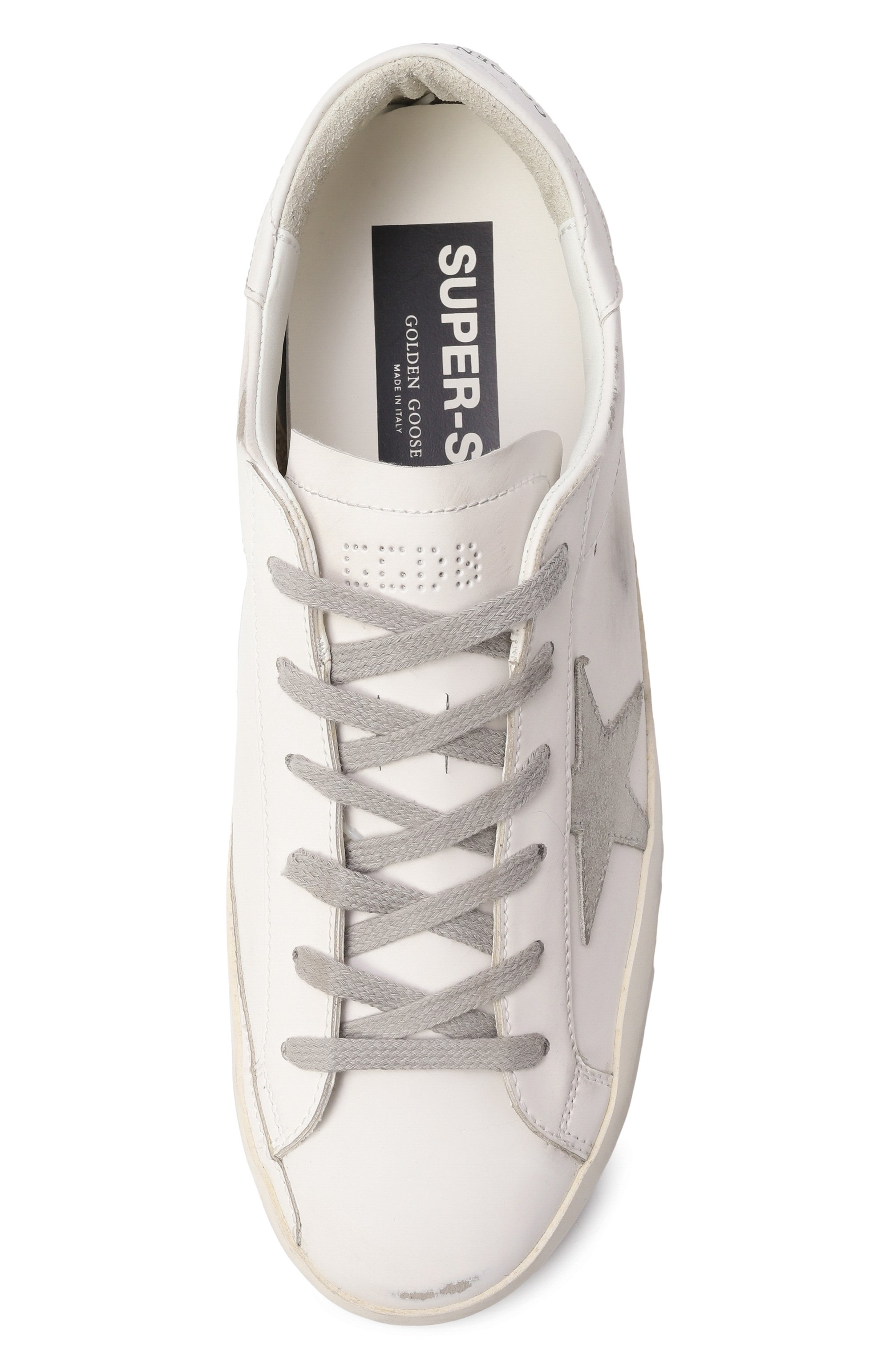 Кожаные кеды super-star GOLDEN GOOSE DELUXE BRAND, арт. GWF00102.F004685, фото 6