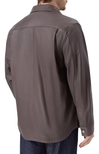 Кожаная куртка-рубашка MVST, арт. 54204/58-68, фото 4