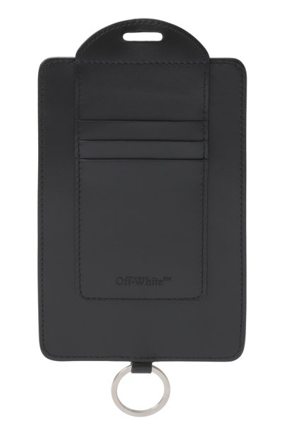 Кожаный чехол для телефона OFF-WHITE черного цвета по цене 39950 руб., арт. 0MNH01AC99LEA001, фото 5 Кожаный чехол для телефона OFF-WHITE, арт. 0MNH01AC99LEA001, фото 5