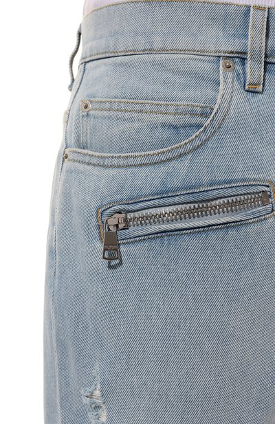 Джинсы BALMAIN голубого цвета по цене 110000 руб., арт. DH1MG009/DE59, фото 5 Джинсы BALMAIN, арт. DH1MG009/DE59, фото 5
