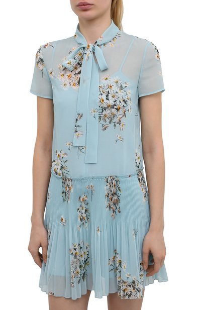 Платье REDVALENTINO голубого цвета по цене 68150 руб., арт. VR0VAAB0/5SC, фото 3 Платье REDVALENTINO, арт. VR0VAAB0/5SC, фото 3