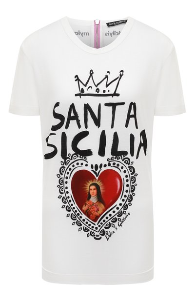 Женская хлопковая фут болка DOLCE & GABBANA, арт. F8K62T/FH7SU/0UTLET AW22-23