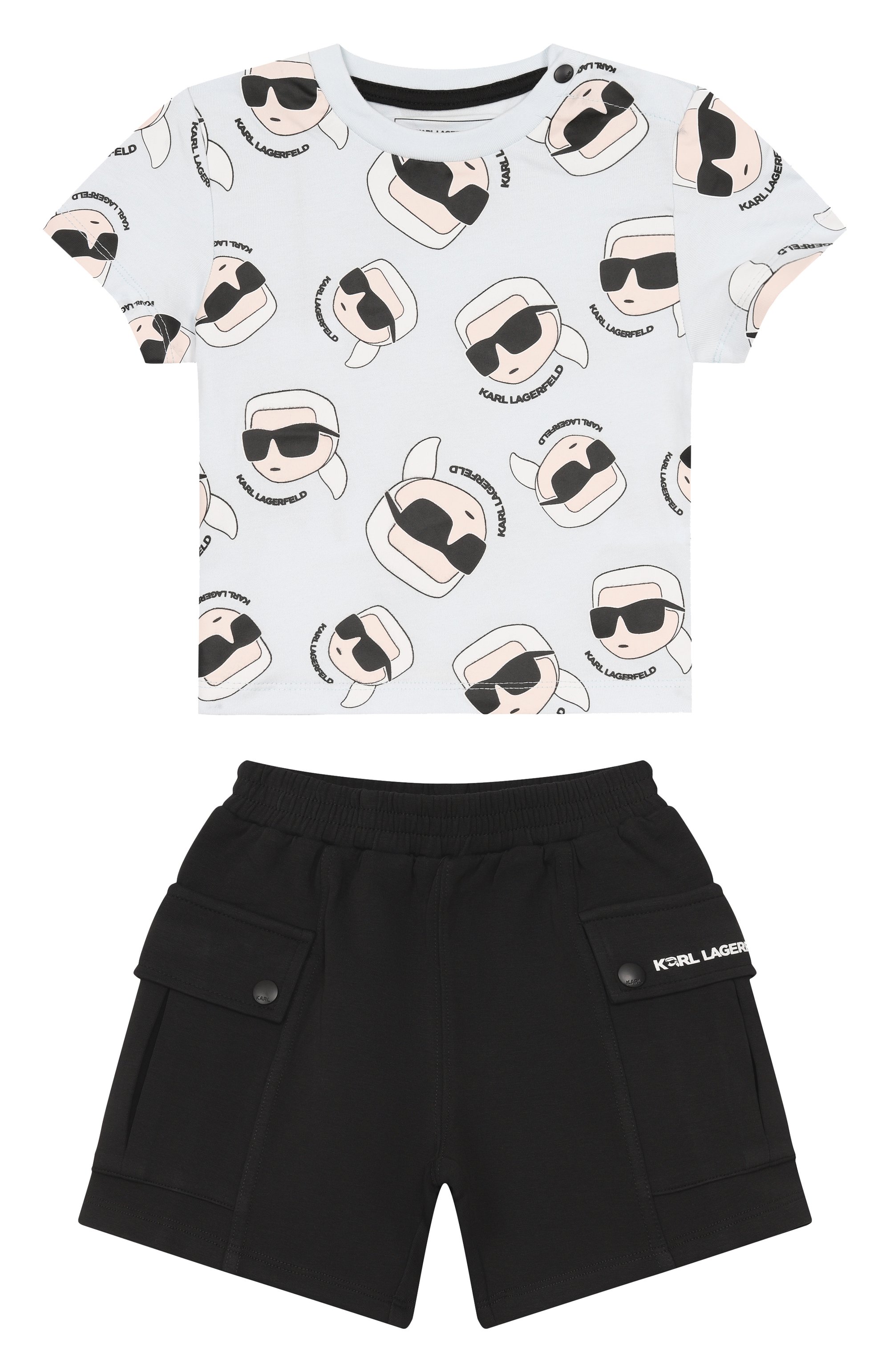 Комплект из футболки и шорт KARL LAGERFELD KIDS, арт. Z31070, фото 1