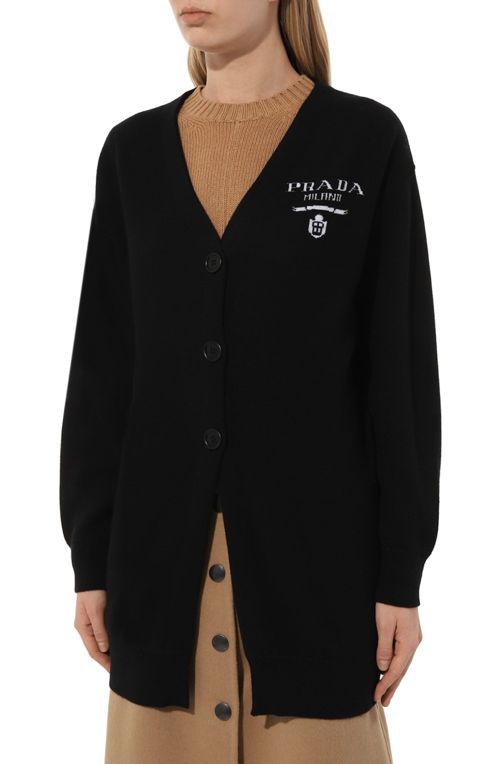Шерстяной кардиган PRADA, арт. P25I86-10F4-F0002-212, фото 3