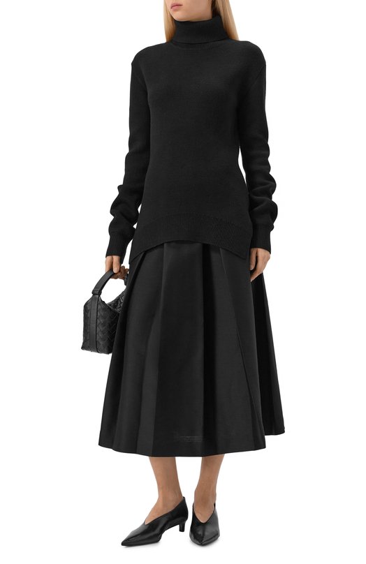 Шерстяной свитер TOTEME 254-WRT0614-YA0008 Чёрный  254-WRT0614-YA0008 Фото 2