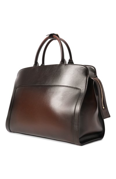 Сумка SANTONI темно-коричневого цвета по цене 365000 руб., арт. UIBGA3110DB-HVPL, фото 3 Сумка SANTONI, арт. UIBGA3110DB-HVPL, фото 3