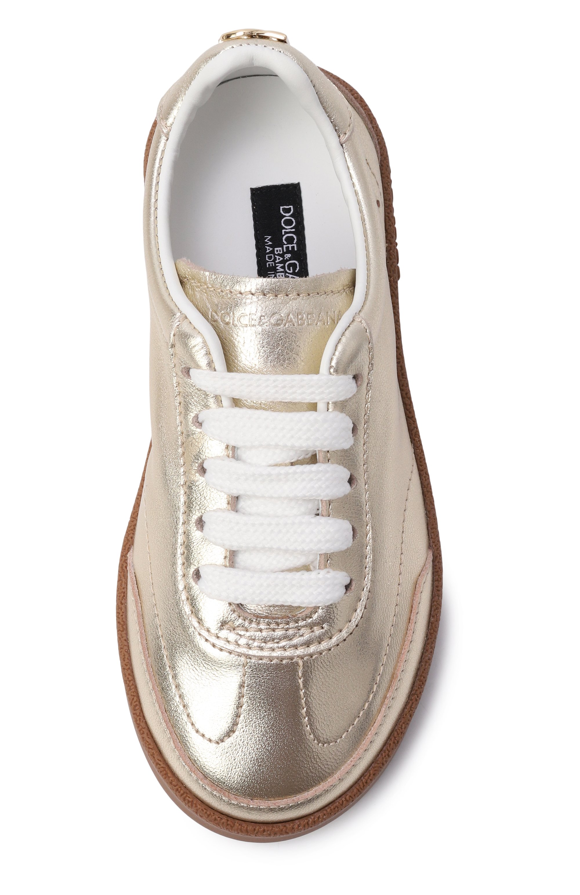 Кожаные кеды saint tropez DOLCE & GABBANA, арт. D11406/AE456, фото 4