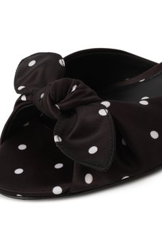 Женские текстильные шлепанцы bianca DOLCE & GABBANA черно-белого цвета, арт. CQ0620/AV885 | Фото 7 (Подошва: Плоская; Материал внутренний: Натуральная кожа; Материал внешний: Текстиль; Материал сплава: Проставлено; Драгоценные камни: Проставлено; Каблук высота: Низкий)