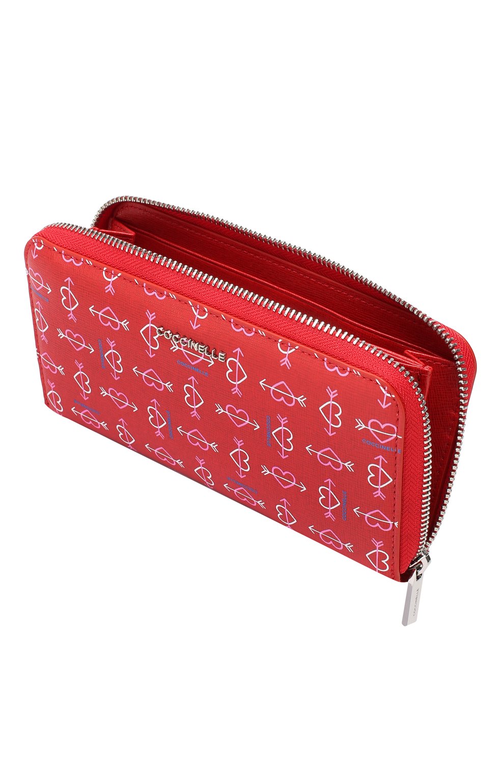 Кожаный кошелек COCCINELLE красного цвета по цене 15650 руб., арт. E2 DX8 11 04 01, фото 3 Кожаный кошелек COCCINELLE, арт. E2 DX8 11 04 01, фото 3