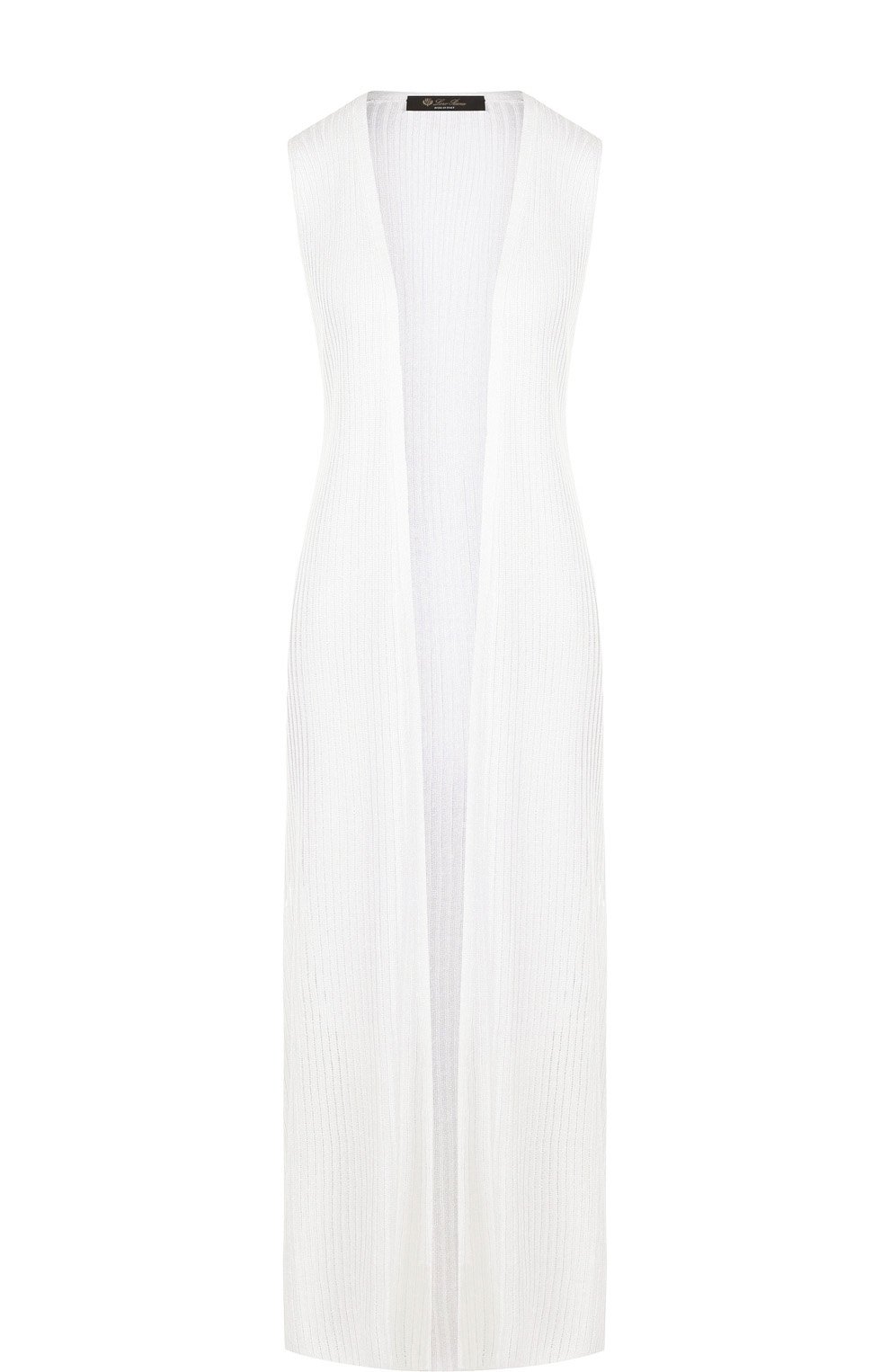 Удлиненный жилет из смеси льна и шелка LORO PIANA, арт. FAI1242, фото 1