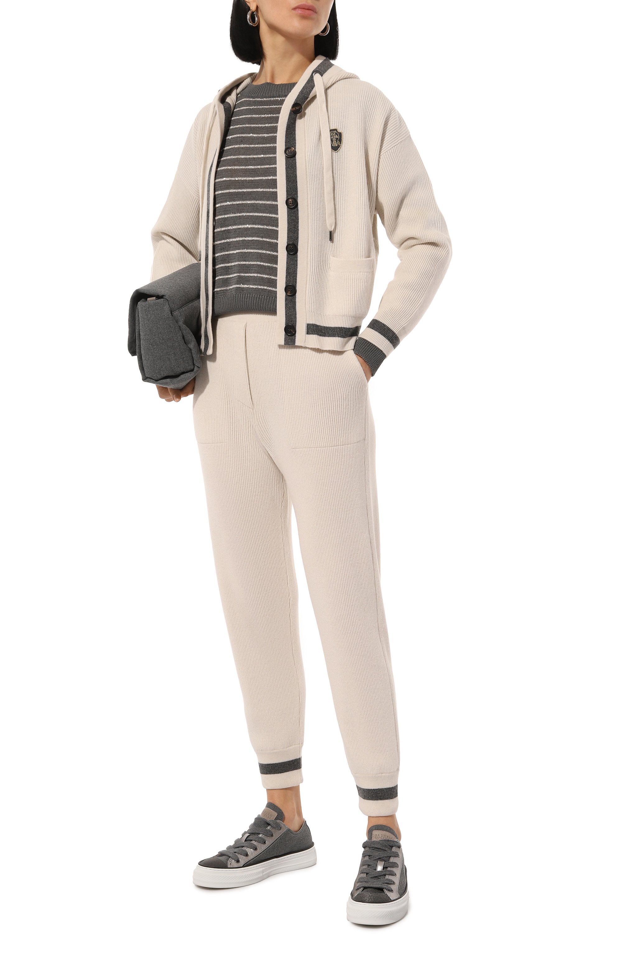 Кашемировые джоггеры BRUNELLO CUCINELLI, арт. M12192689, фото 2