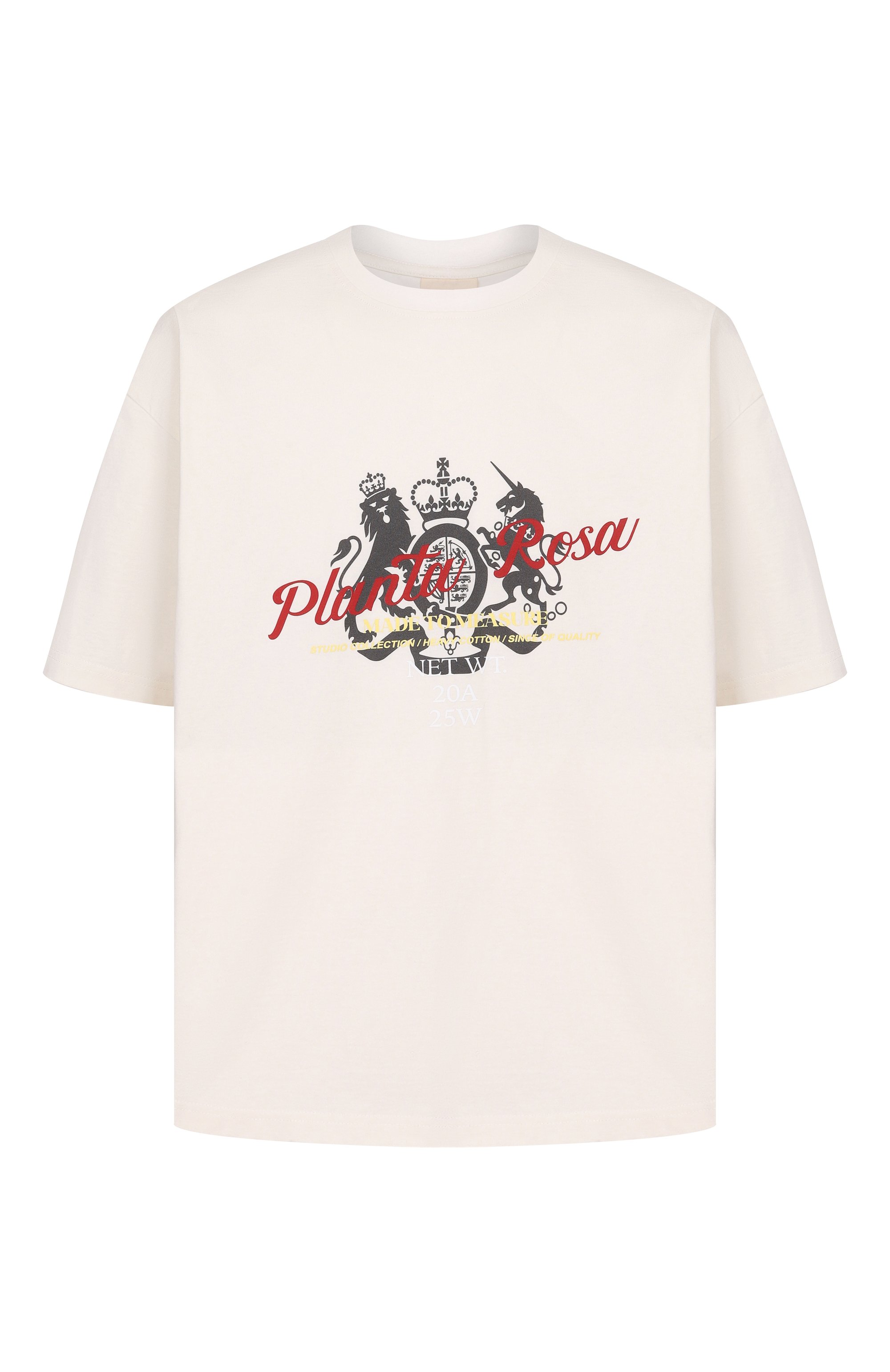 Хлопковая футболка PLANTA ROSA, арт. PR/T02/BLAZON-STRIKETHROUGH/280, фото 1