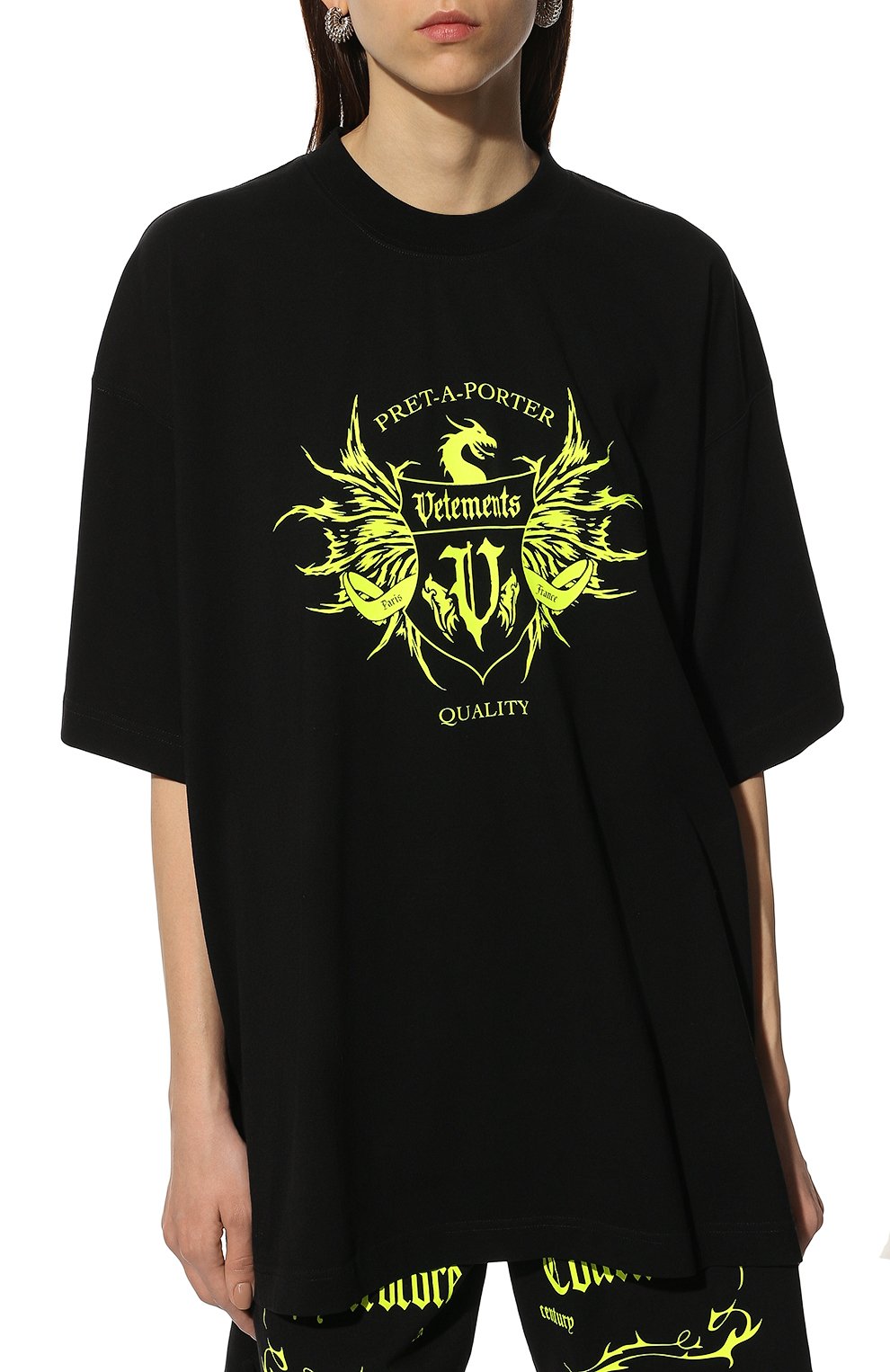Хлопковая футболка VETEMENTS, арт. UA52TR480X 1610/W, фото 3