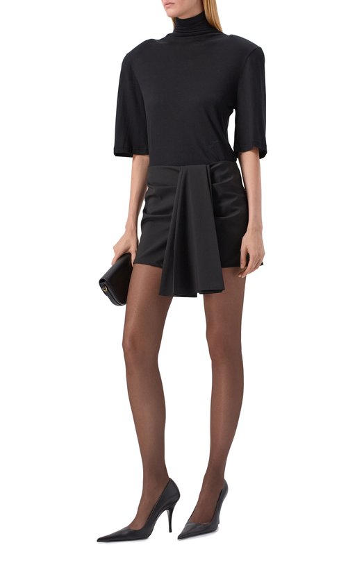 Топ из вискозы и шелка Jacquemus 25HTSW00530AJ0/0234 Чёрный  25HTSW00530AJ0/0234 Фото 2