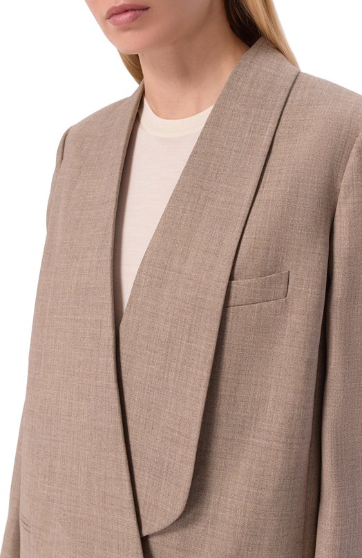 Шерстяной жакет Loro Piana FA06453 Бежевый  FA06453 Фото 5