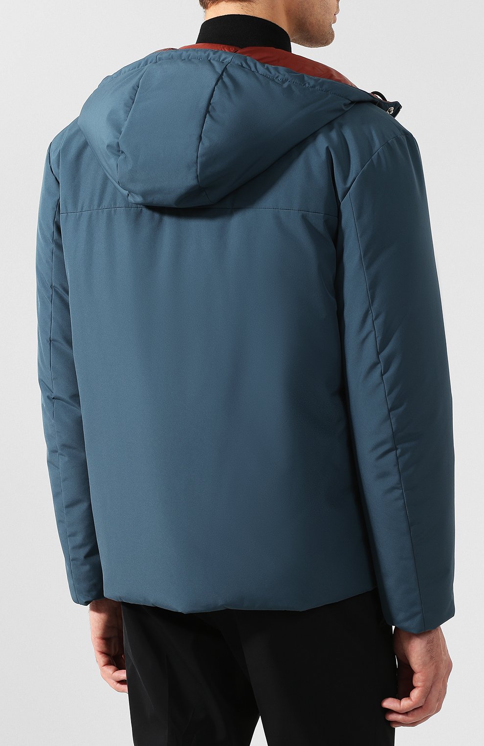 Двусторонняя куртка на молнии с капюшоном PRADA, арт. SGN761-C4O-F0RBY, фото 4