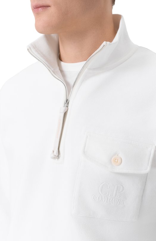Хлопковый анорак C.P. Company 20CMSS026A/005086W Белый  20CMSS026A/005086W Фото 5