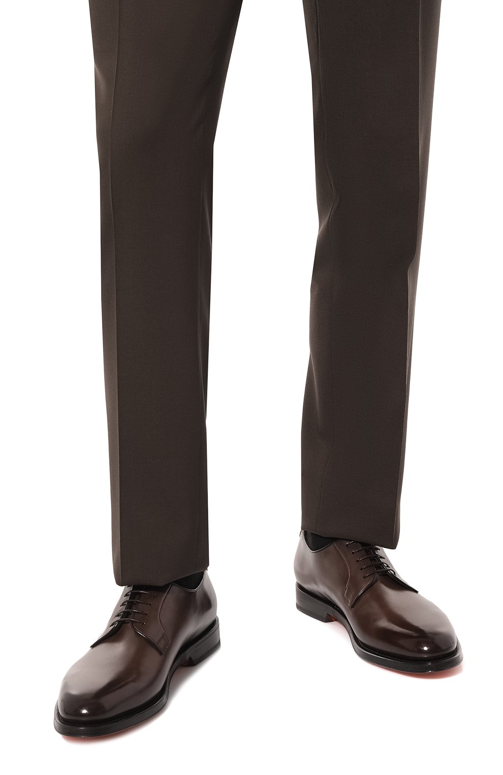 Кожаные дерби colin SANTONI, арт. MCCG17837PD5H0BR, фото 3