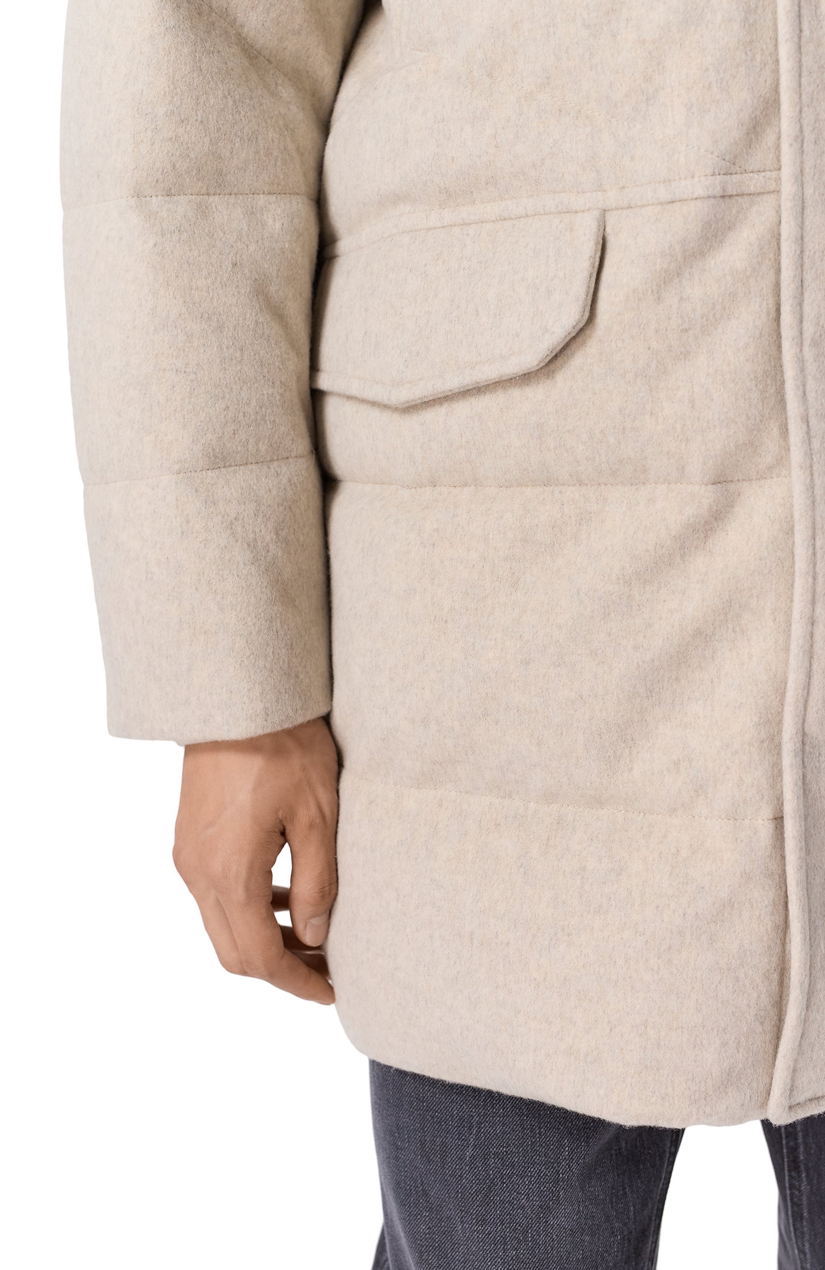 Пуховик из кашемира и шерсти KITON, арт. UGK211BK0271L, фото 5