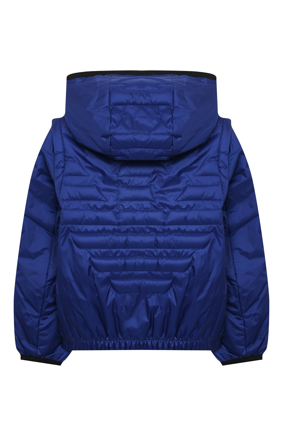 Куртка с капюшоном EMPORIO ARMANI синего цвета по цене 23400 руб., арт. 3KHBT7/1NLYZ/9M, фото 2 Куртка с капюшоном EMPORIO ARMANI, арт. 3KHBT7/1NLYZ/9M, фото 2