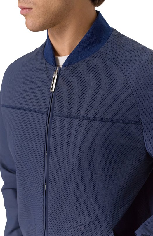 Кожаный бомбер Stefano Ricci MDJ5200330/7401 Синий  MDJ5200330/7401 Фото 5