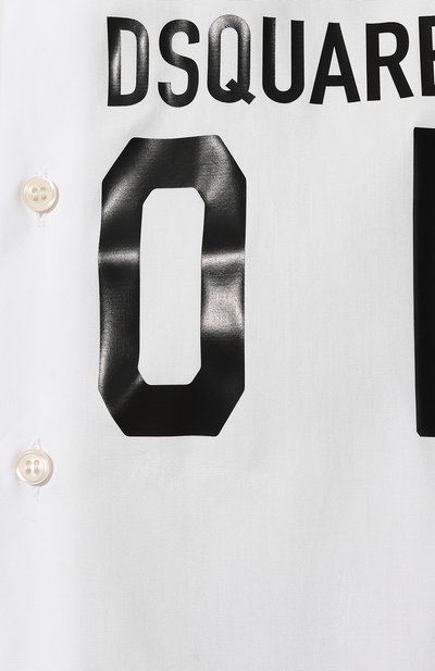 Хлопковая рубашка icon DSQUARED2 белого цвета по цене 48100 руб., арт. S79DL0026/S36275, фото 5 Хлопковая рубашка icon DSQUARED2, арт. S79DL0026/S36275, фото 5