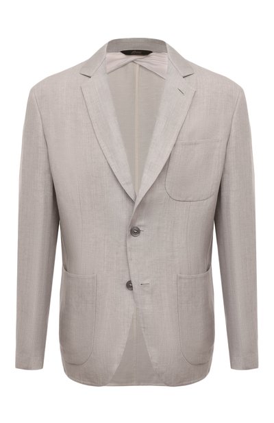 Мужской пиджак изо льна и шерсти BRIONI, арт. SGPC0LPB106