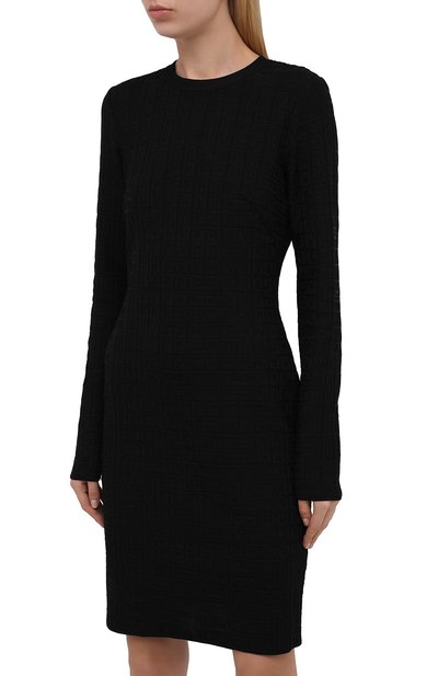 Платье из вискозы GIVENCHY черного цвета по цене 199500 руб., арт. BW218D4ZB1, фото 3 Платье из вискозы GIVENCHY, арт. BW218D4ZB1, фото 3