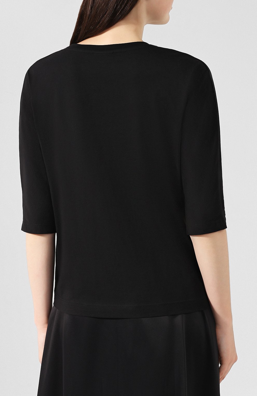 Хлопковая футболка DRIES VAN NOTEN черного цвета по цене 10800 руб., арт. 192-11181-8611, фото 4 Хлопковая футболка DRIES VAN NOTEN, арт. 192-11181-8611, фото 4