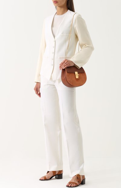 Кожаные босоножки nils на устойчивом каблуке CHLOÉ, арт. CH28599/E79, фото 2