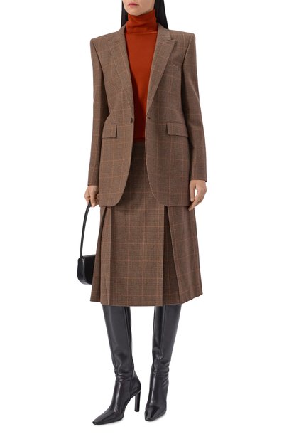 Шерстяная водолазка SAINT LAURENT оранжевого цвета по цене 208000 руб., арт. 850331/Y76GM, фото 2 Шерстяная водолазка SAINT LAURENT, арт. 850331/Y76GM, фото 2