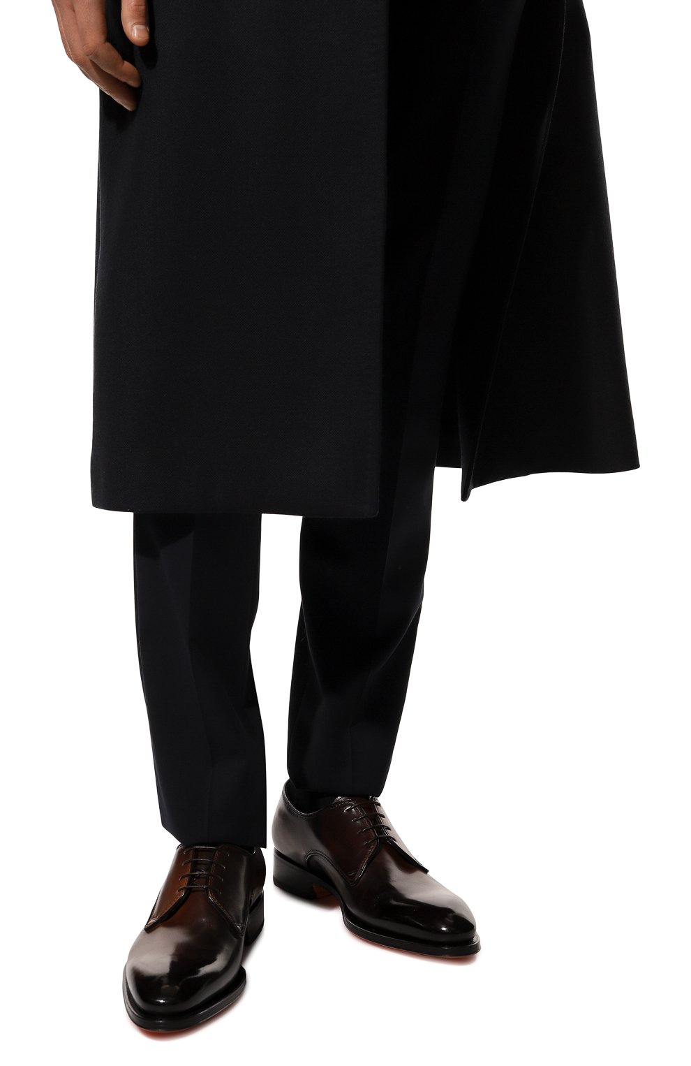 Кожаные дерби SANTONI, арт. MCCG18171MC8HFULT50, фото 3