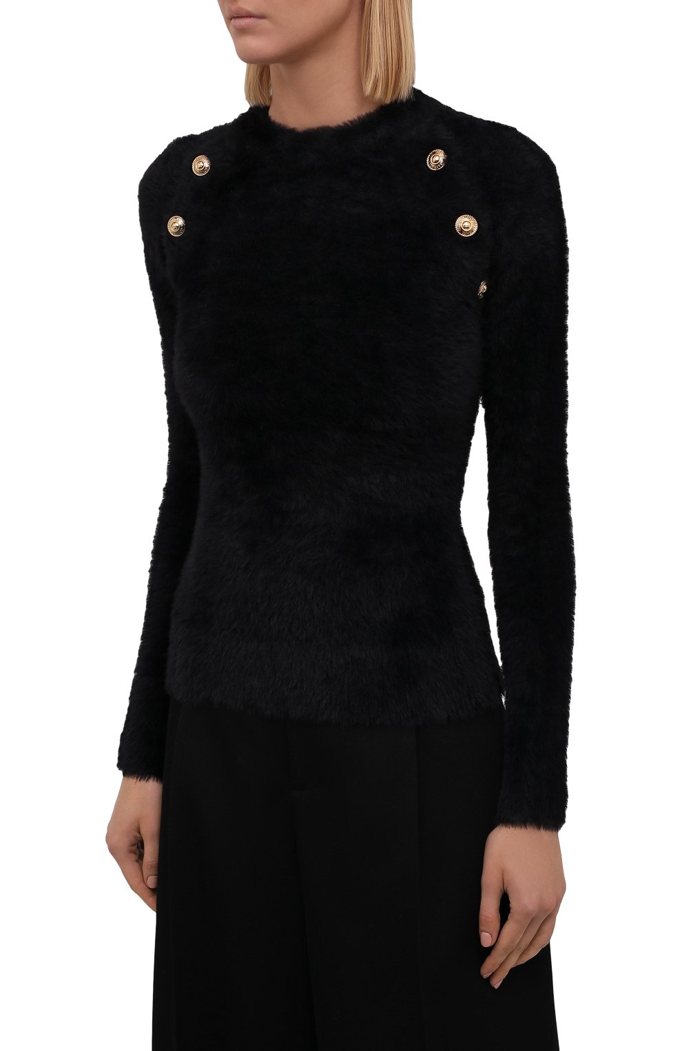 Пуловер VERSACE JEANS COUTURE, арт. 71HAF823-71DPM23 FIL.FURRY BLACK/CM07H, фото 3