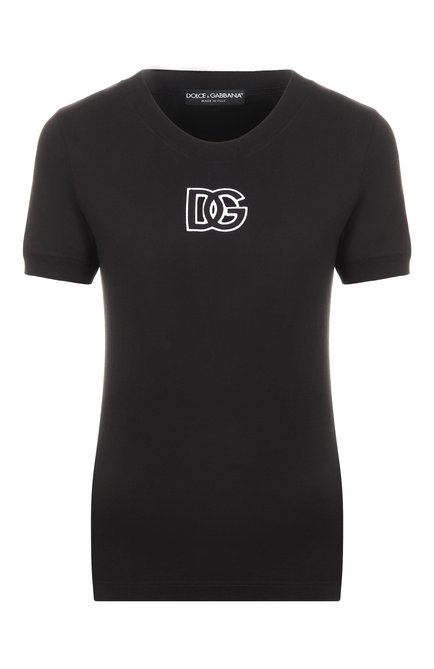 Женская хлопковая футболка DOLCE & GABBANA, арт. F8N08Z/GDC9W