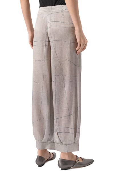 Шелковые брюки GIORGIO ARMANI, арт. GW000642/TE13743, фото 4