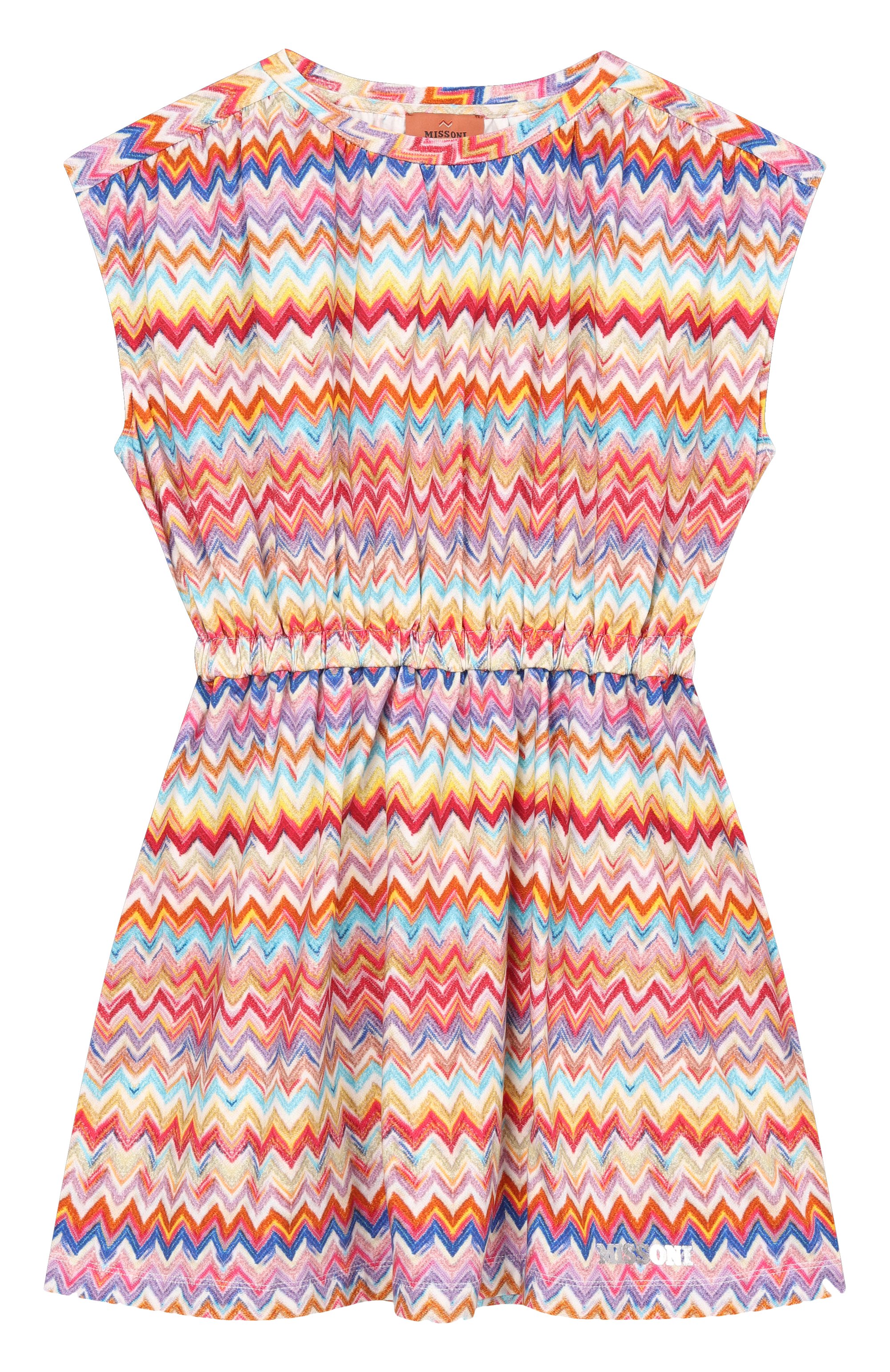 Хлопковое платье MISSONI разноцветного цвета по цене 15250 руб., арт. MY1A81/Z3756, фото 1 Хлопковое платье MISSONI, арт. MY1A81/Z3756, фото 1