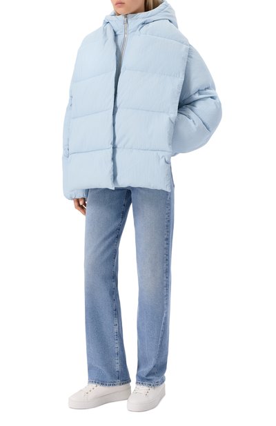 Пуховик BOSS ORANGE голубого цвета по цене 38350 руб., арт. 50548028, фото 2 Пуховик BOSS ORANGE, арт. 50548028, фото 2