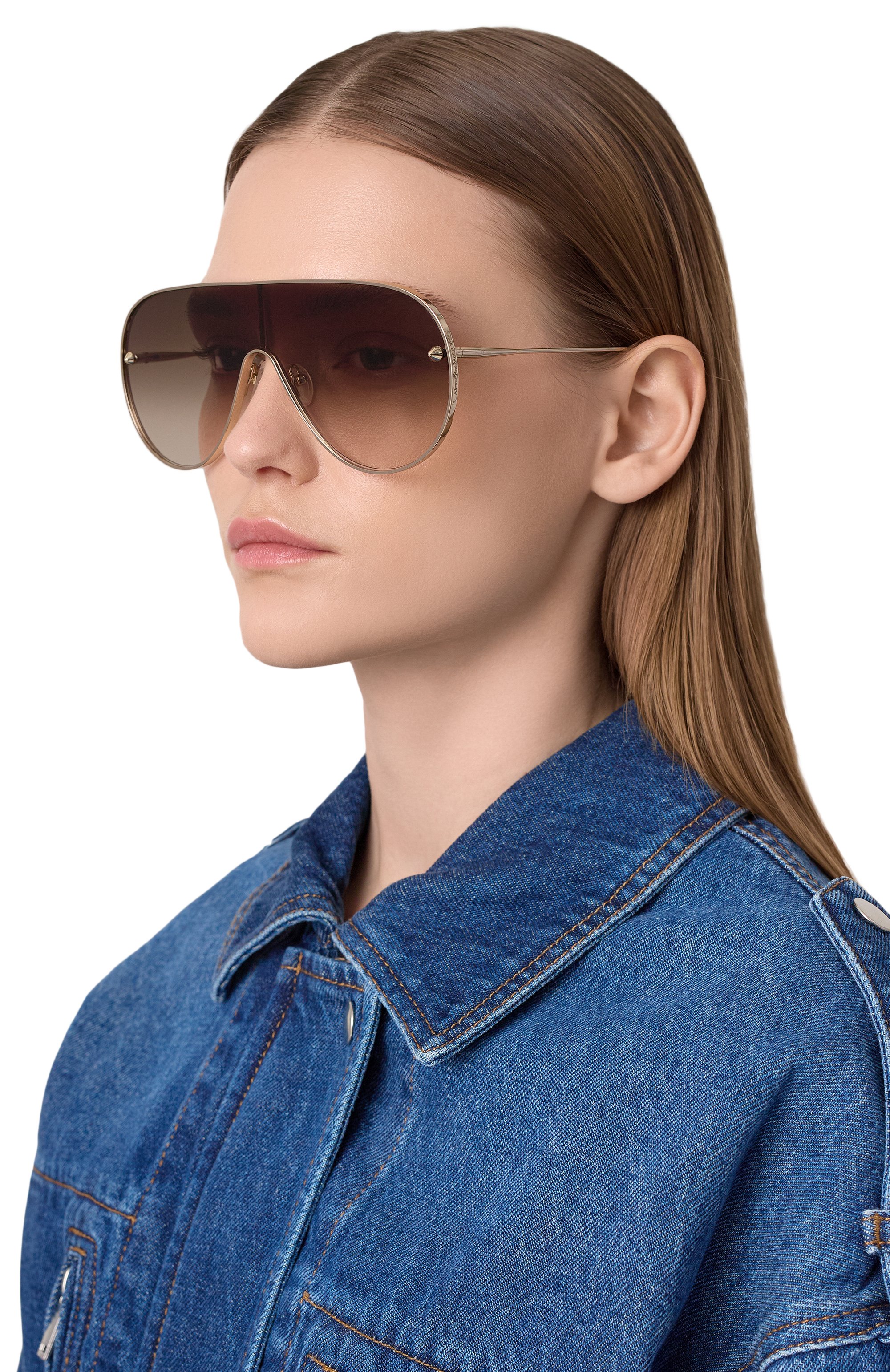 Солнцезащитные очки ALEXANDER MCQUEEN, арт. AM0481S 002, фото 2