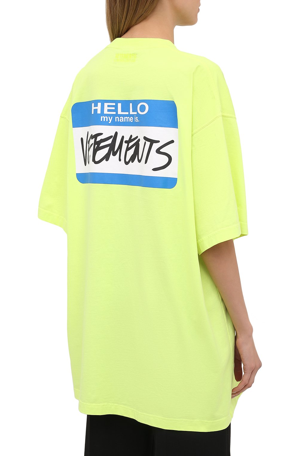 Хлопковая футболка VETEMENTS, арт. UA52TR330Y 1602/W, фото 4