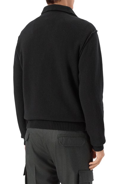 Поло из шерсти и кашемира DANIELE FIESOLI черного цвета по цене 25000 руб., арт. DF1130, фото 4 Поло из шерсти и кашемира DANIELE FIESOLI, арт. DF1130, фото 4