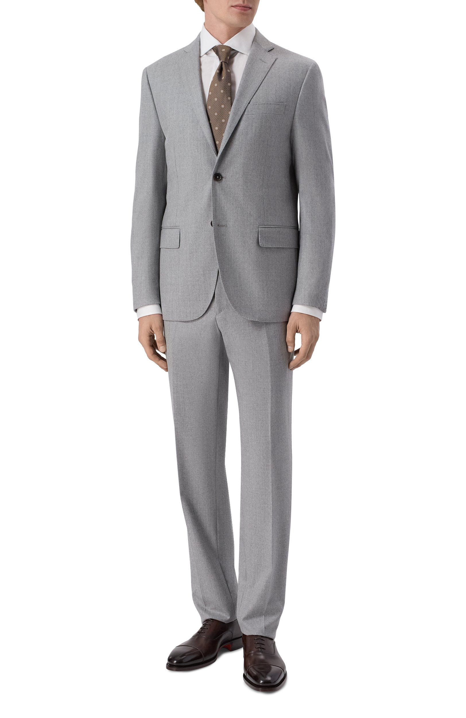 Шерстяной костюм CORNELIANI серого цвета по цене 173000 руб., арт. 286005/2A18111_SET, фото 1 Шерстяной костюм CORNELIANI, арт. 286005/2A18111_SET, фото 1