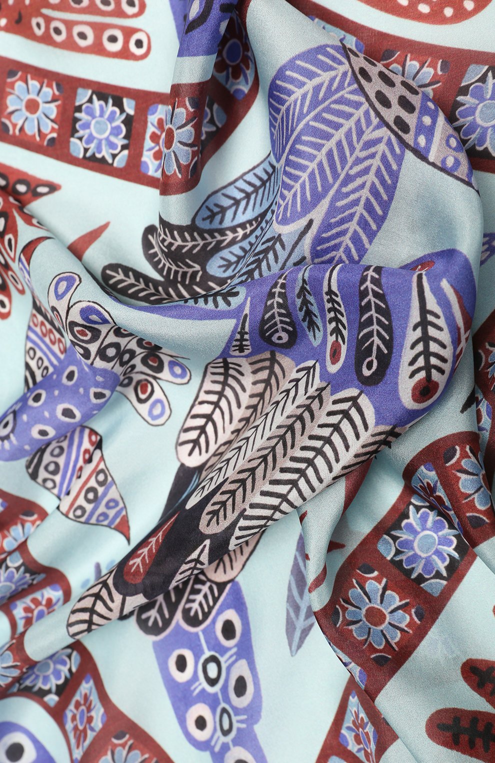 Шелковый платок небеса GOURJI, арт. T21SKY7BLR, фото 4