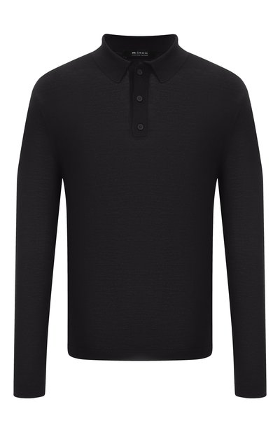 Мужское поло из шерсти и шелка KNT, арт. UMM066704