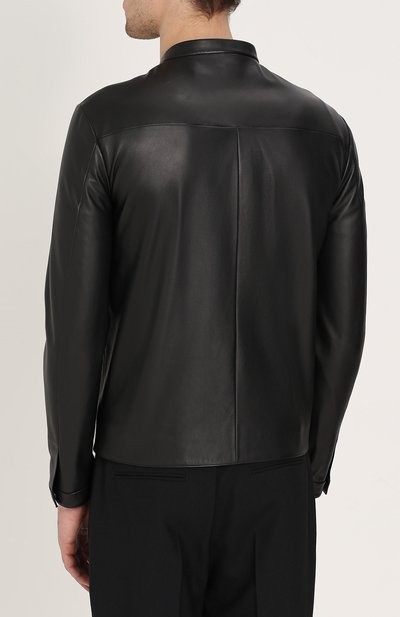 Кожаная куртка на молнии с отделкой bag bugs  FENDI, арт. FPG384/S0L, фото 4