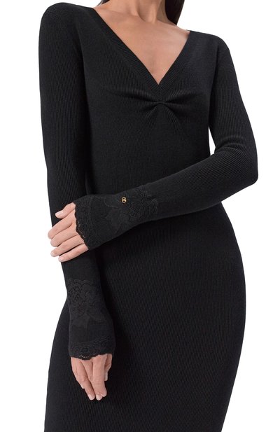 Кашемировое платье VALENTINO, арт. 7B0KD14L/9SH, фото 4