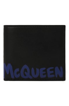 Мужской кожаное портмоне ALEXANDER MCQUEEN черного цвета, арт. 602139 1AAJR | Фото 1 (Материал: Натуральная кожа; Нос: Не проставлено; Материал сплава: Проставлено)