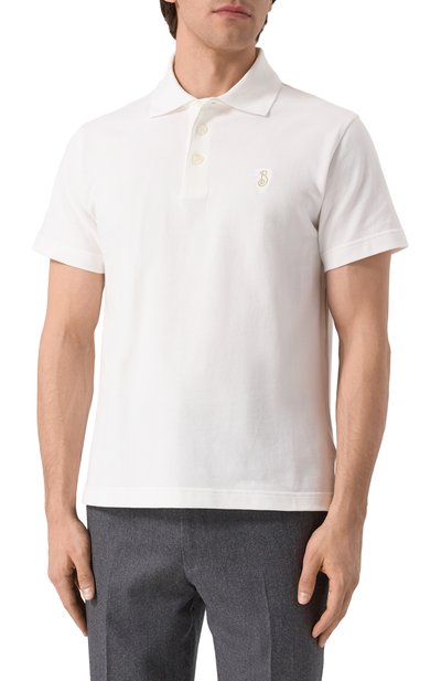 Хлопковое поло BURBERRY, арт. 8102207, фото 3